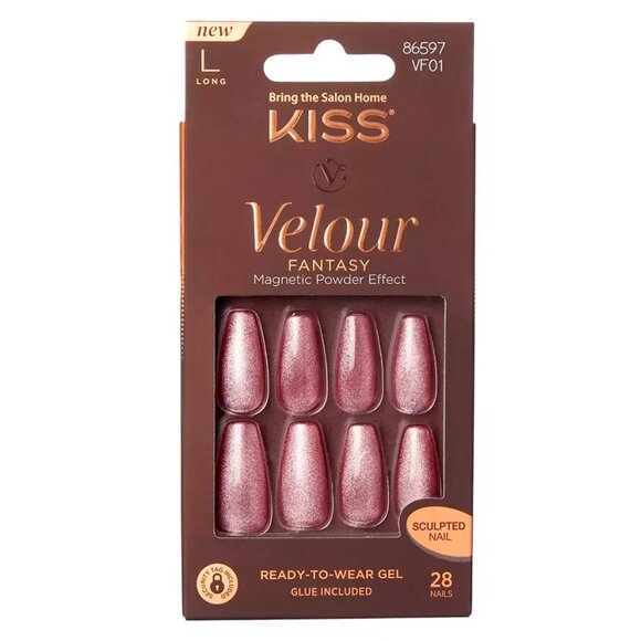Kiss Velour Fantasy Magnetic Powder Effect Long Length Nails - Picture 7 of 7
